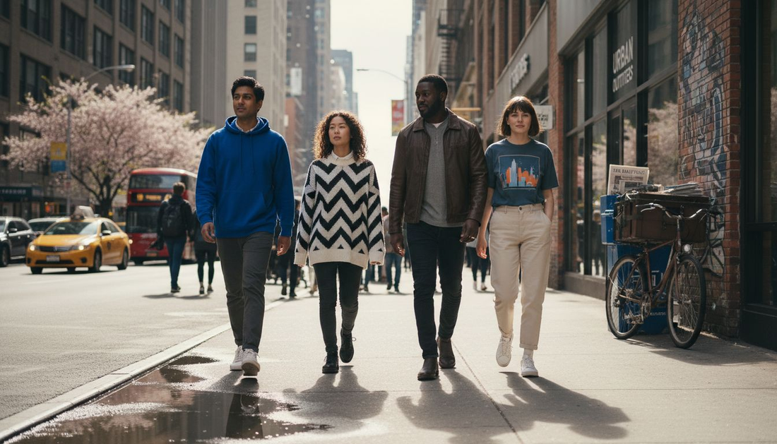 Group displays 2026 streetwear fashion trends