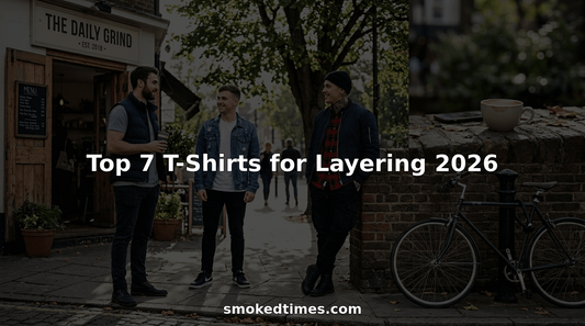Men styling classic t-shirts for layering