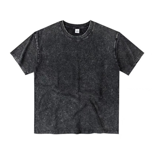 230G Heavy Washed Vintage Cotton T-Shirt – Oversized Streetwear Fit
