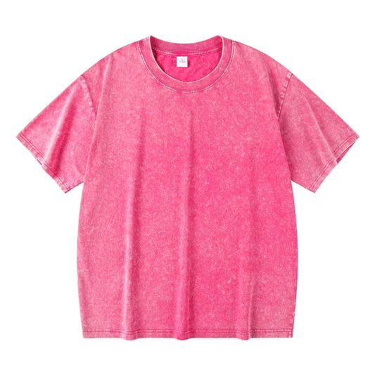 230G Heavy Washed Vintage Cotton T-Shirt – Oversized Streetwear Fit