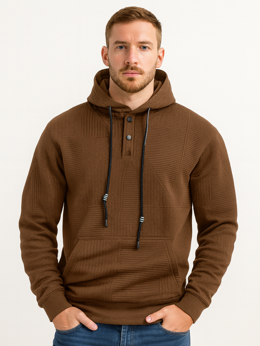 Lightweight Chevron Pullover Hoodie