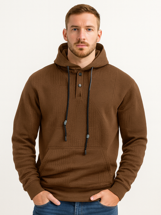 Lightweight Chevron Pullover Hoodie