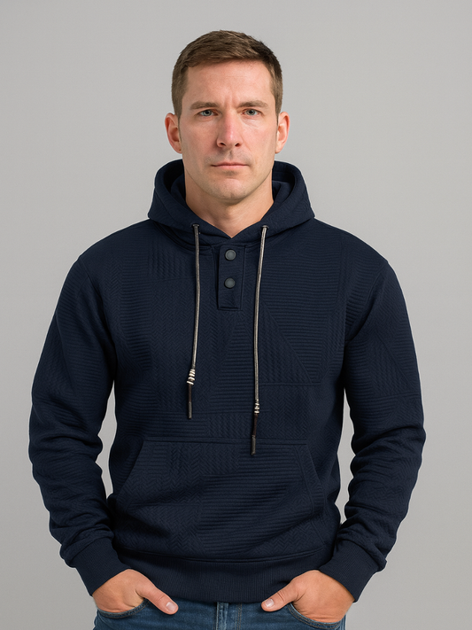 Lightweight Chevron Pullover Hoodie