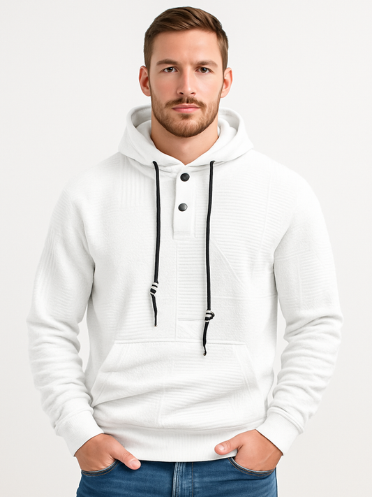 Lightweight Chevron Pullover Hoodie