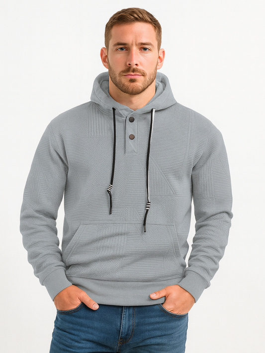 Lightweight Chevron Pullover Hoodie