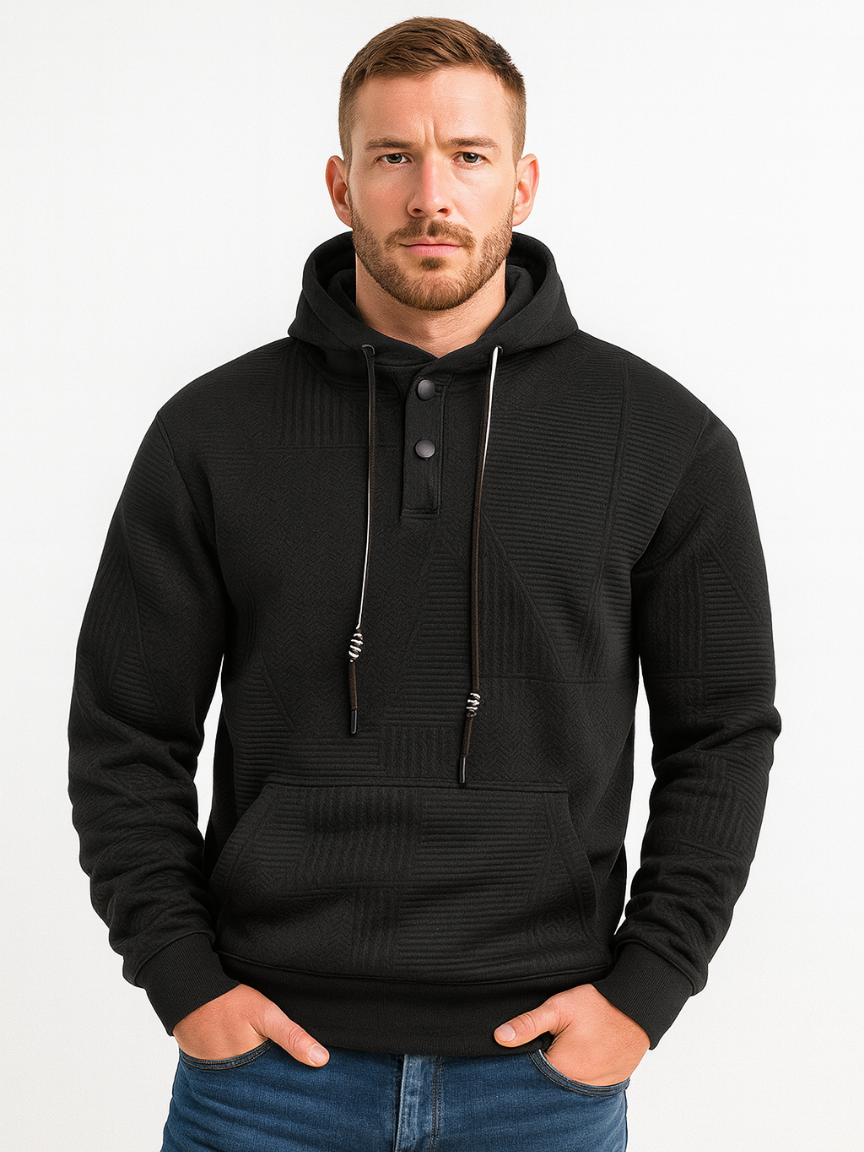 Lightweight Chevron Pullover Hoodie