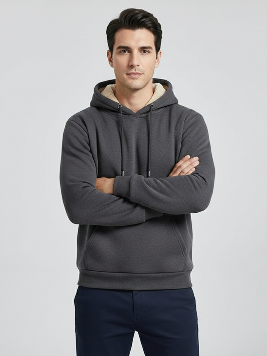 Reversible Sherpa-Lined Winter Hoodie