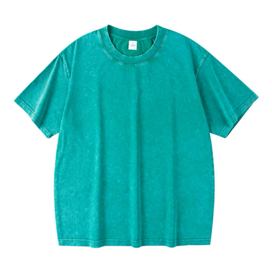 230G Heavy Washed Vintage Cotton T-Shirt – Oversized Streetwear Fit