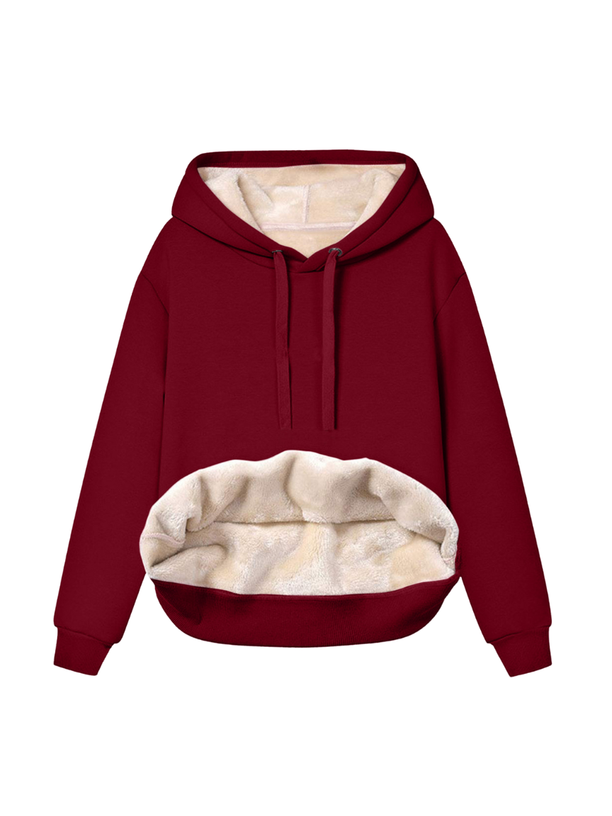 Reversible Sherpa-Lined Winter Hoodie