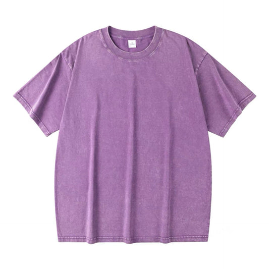 230G Heavy Washed Vintage Cotton T-Shirt – Oversized Streetwear Fit