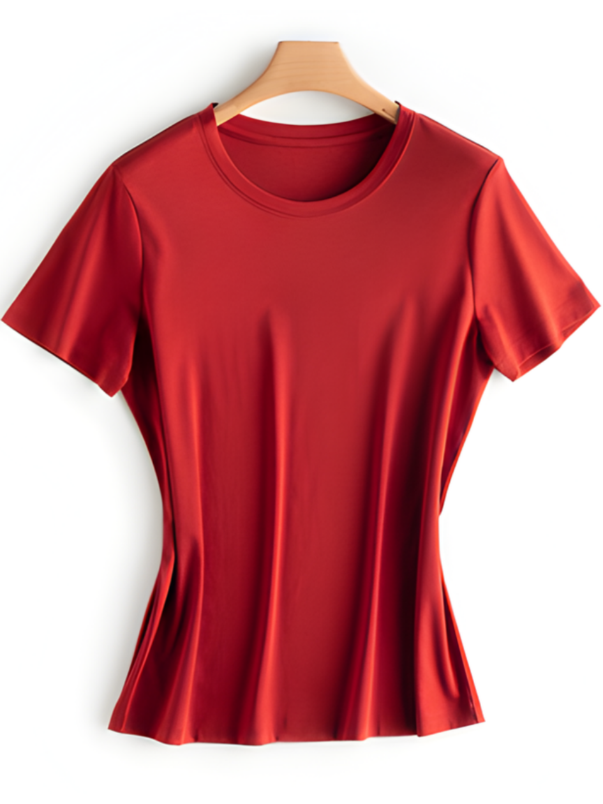 Cotton-Silk Blend T-Shirt