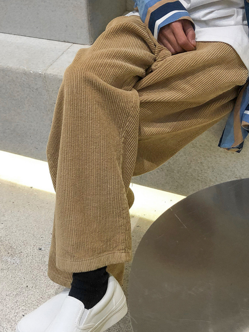 Corduroy Straight Pants