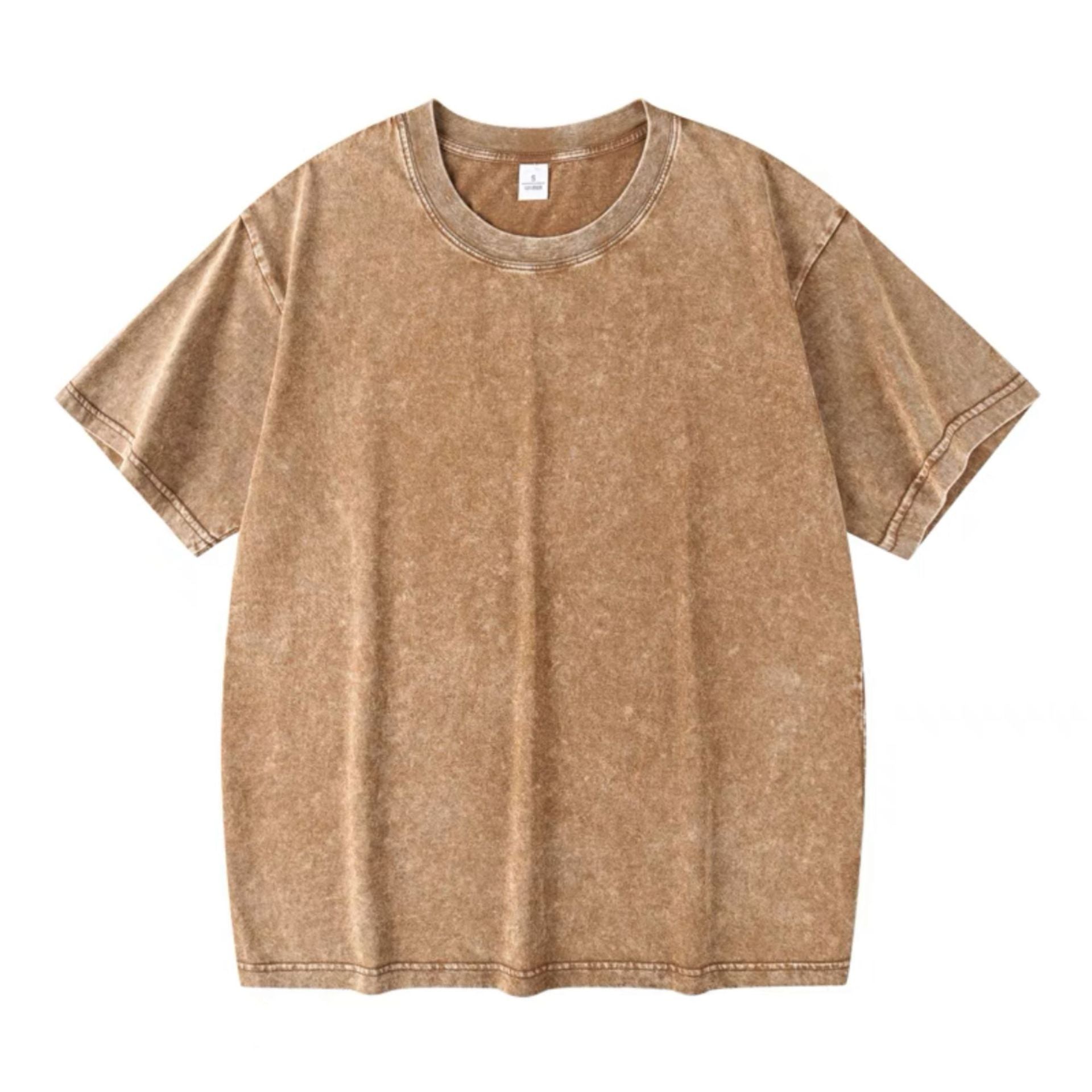 230G Heavy Washed Vintage Cotton T-Shirt – Oversized Streetwear Fit