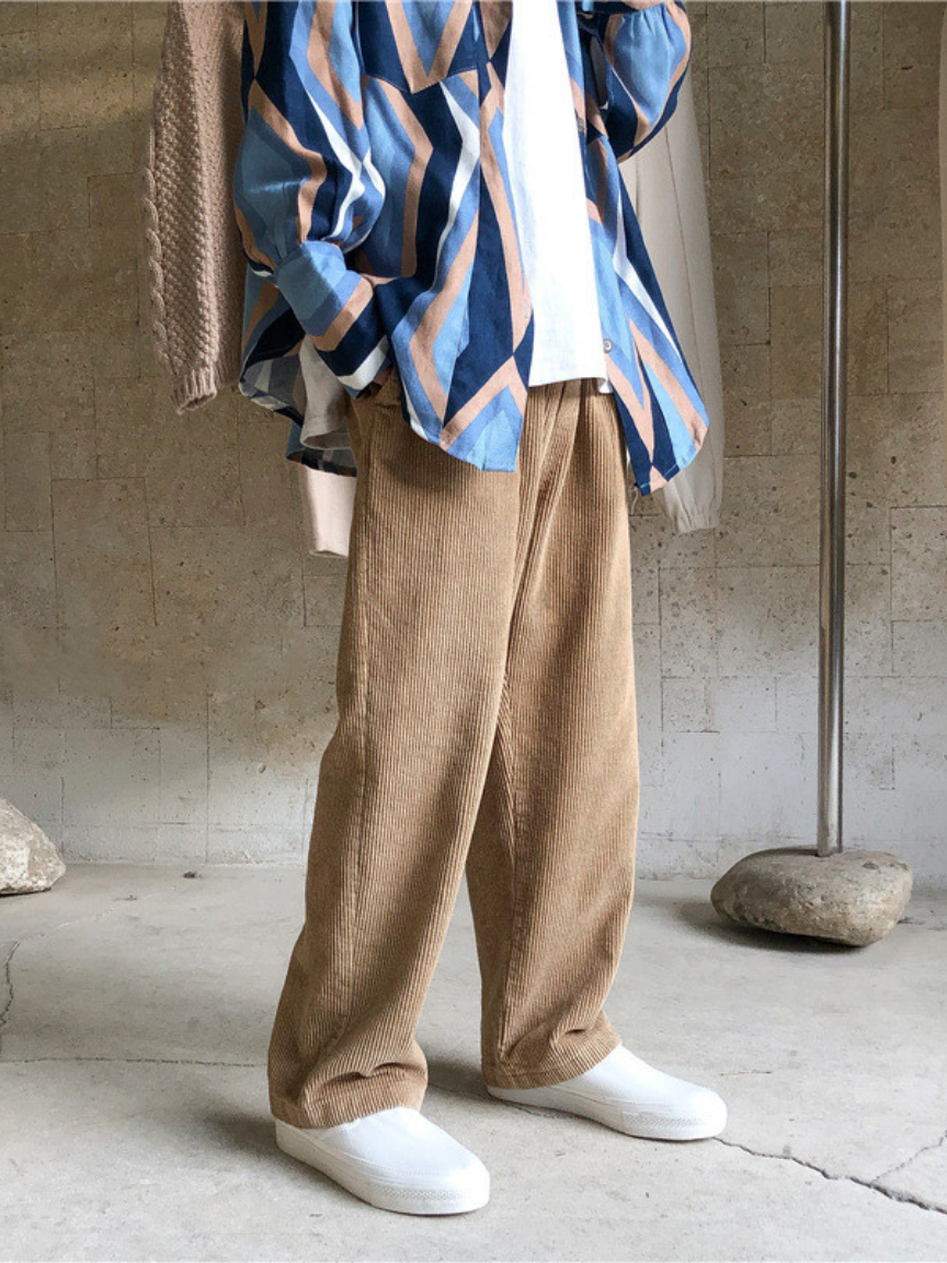 Corduroy Straight Pants