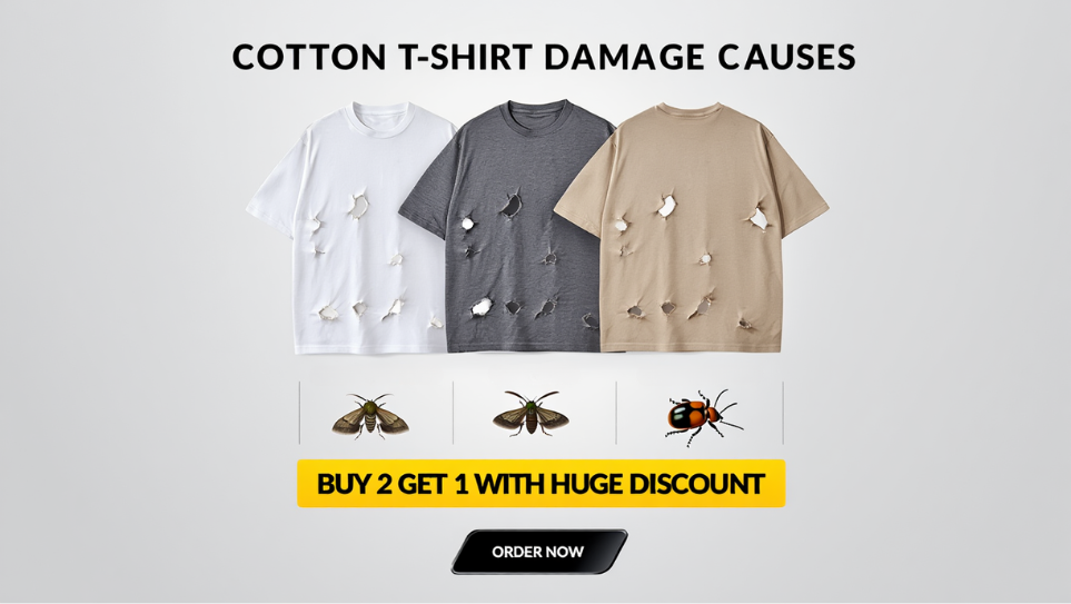 What Is Eating My Cotton T-Shirts?