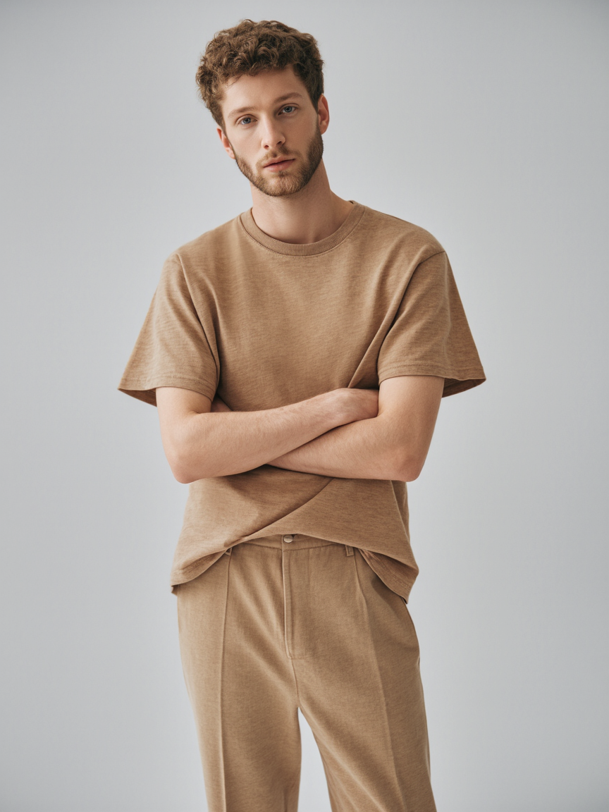 Retro 100% Cotton T-Shirt – Soft Organic Pima Blend