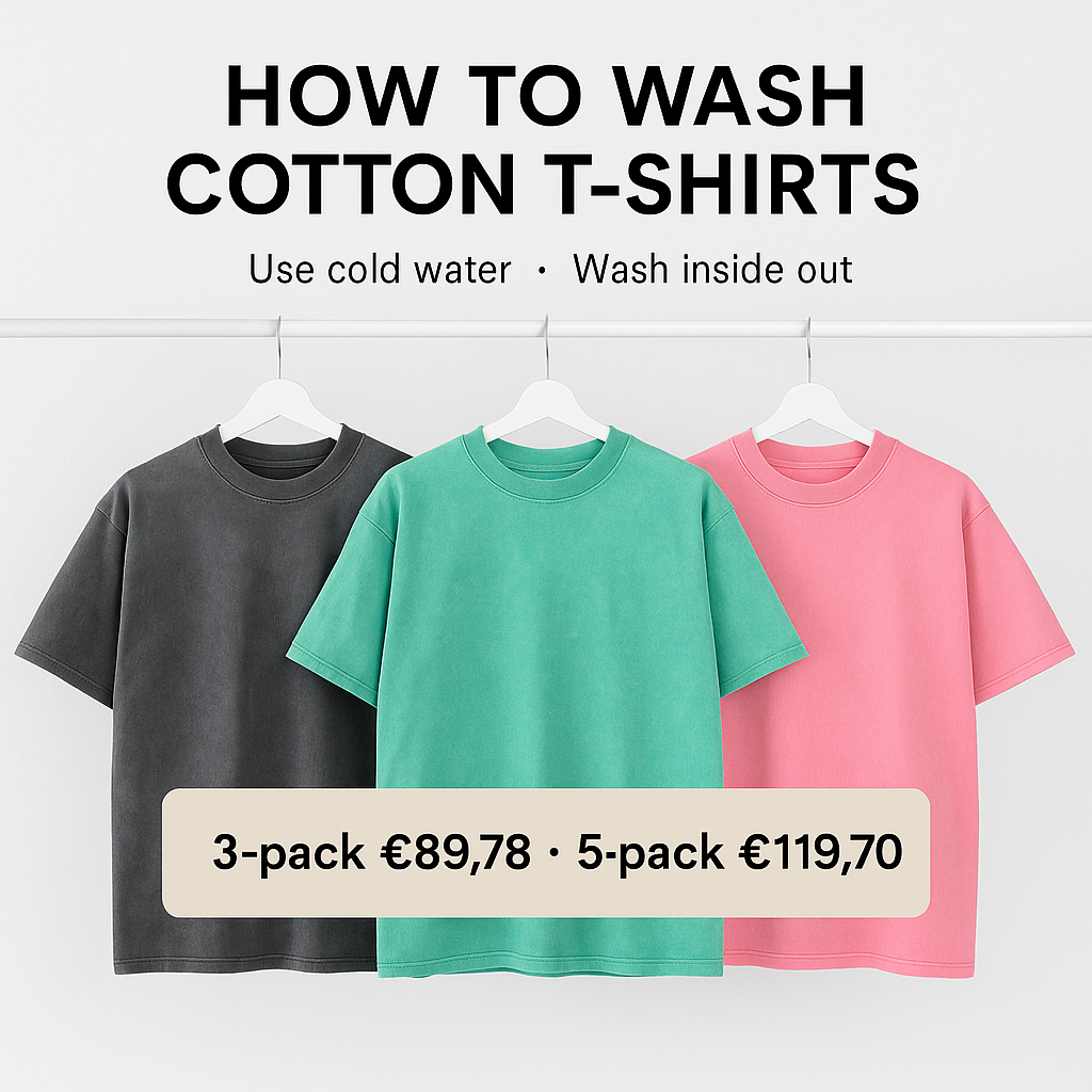 How to Wash and Shrink Cotton T-Shirts